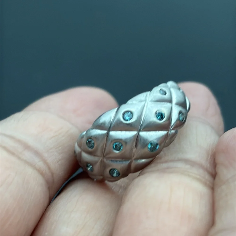 ✨SOLD✨
Exquisite 14k White Gold & Blue Diamond Ring - Picture 3 of 14